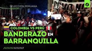 Perú vs. Colombia: así fue el ‘banderazo’ de los hinchas en Barranquilla