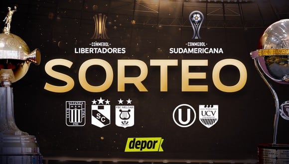 Este lunes se llevará a cabo el sorteo de la fase de grupos de la Libertadores y Sudamericana. (Diseño: Depor)