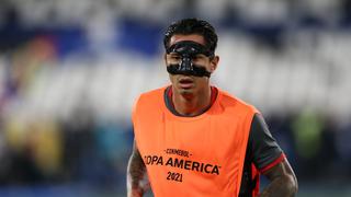 Nada lo detiene: Gianluca Lapadula disputará el Perú vs. Brasil con una máscara en el rostro [FOTO]