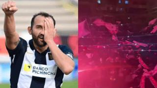 El aliento no se detiene: Hernán Barcos canta con hinchas durante banderazo blanquiazul