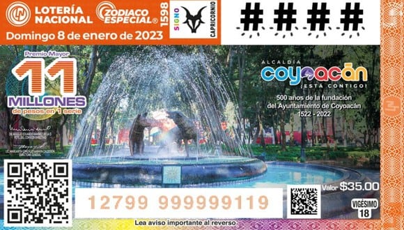 Sorteo Zodiaco Especial, domingo 8 de enero: resultados de la Lotería Nacional de México (Foto: @lotenal).