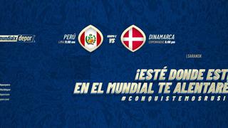 Perú vs. Dinamarca en Rusia 2018: mira los horarios del debut de la bicolor en todo el mundo
