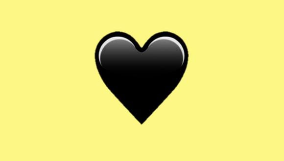 ¿Sabes realmente qué significa el corazón de color negro en WhatsApp? (Foto: Emojipedia)