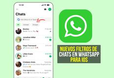 WhatsApp para iOS: la guía para activar los nuevos filtros de chats 
