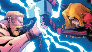 Marvel: Capitana Marvel vs. Thor, el encuentro que acaba con la vida de un Vengador