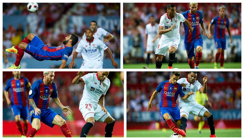 Las mejores imágenes del triunfo del Barcelona ante el Sevilla por la Supercopa de España. (Getty Images)