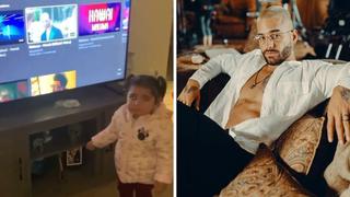 Maluma comparte divertido clip de niña que quiere escuchar “Hawái” VIDEO 