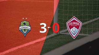 Seattle Sounders goleó 3-0 de local a Colorado Rapids