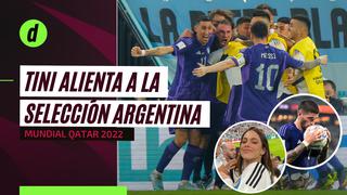 Mundial Qatar 2022: Tini Stoessel alienta a la Selección Argentina e hinchas la llaman el “amuleto”