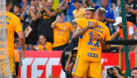 El 'Diente' López abrió el marcador y Caicedo selló el triunfo de Tigres (Foto: Liga MX)