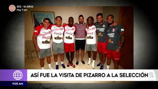 Así fue el encuentro de Claudio Pizarro con los jugadores de la selección peruana en Europa