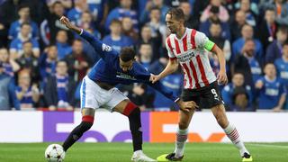 Nada está dicho: Rangers y PSV empataron 2-2 en la ida por la repesca a fase de grupos de Champions 