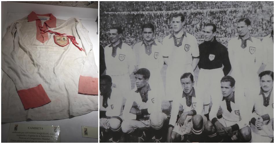 La Selección Peruana jugó dos partidos con su primera camiseta mundialista, todos en 1930. Perdió dos, anotó un gol y recibió cuatro. (Foto 1: Eduardo Combe / Foto 2: Archivo FPF)