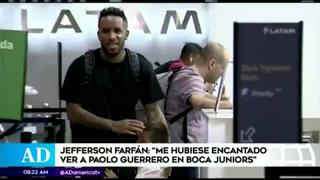 Jefferson Farfán viaja a España rodeado de multitud