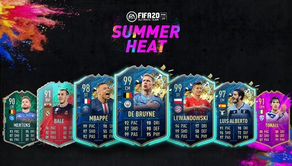 FIFA 20 anunció nuevas cartas ‘Best of’ de Summer Heat para Ultimate Team