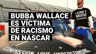 Bubba Wallace se emociona en el homenaje de NASCAR tras sufrir acto racista