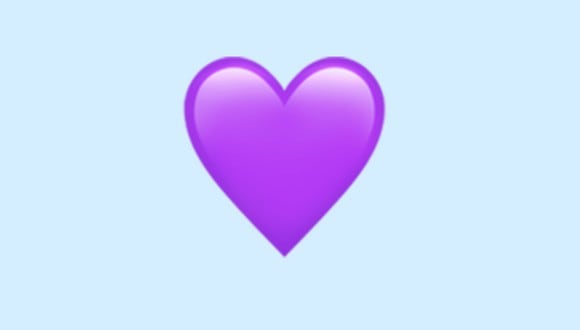 ¿Quieres saber realmente qué significa el emoji del corazón morado en WhatsApp? Te lo explicamos. (Foto: Emojipedia)