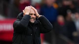 Guardiola ‘explota’ tras derrota ante Manchester United: “No me importa la Premier League”