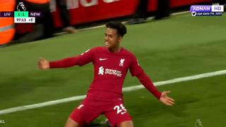Fiesta en Anfield: Fabio Carvalho colocó el 2-1 de Liverpool vs. Newcastle [VIDEO]