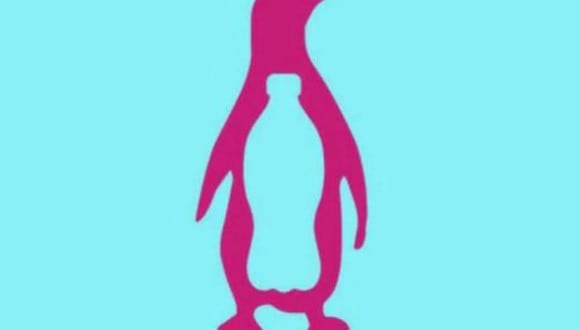 ¿Viste al pingüino o una botella? La silueta que primero te jaló te dirá si eres terco o no. (Foto: Facebook/Pinterest)