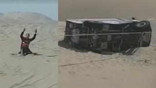 ¿Cómo hace un piloto del Dakar para levantar su gigantesco camión de la arena? [VIDEO]