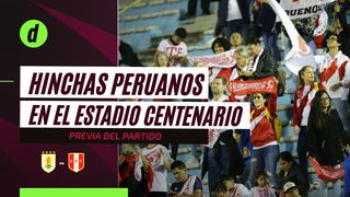 Uruguay vs. Perú: hinchas peruanos ya se instalaron dentro del Estadio Centenario