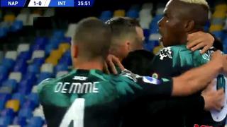 Handanovic y el autogol que significó el 1-0 de Napoli vs. Inter de Milán [VIDEO]