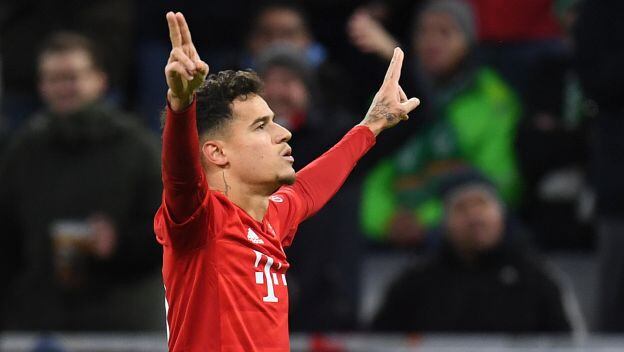 Philippe Coutinho ha participado en 19 partidos ligueros con Bayern Múnich y ha anotado 6 goles. (Foto: AFP)