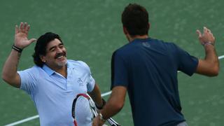 Maradona reveló lo que dijo Del Potro al ganarle a Djokovic: “A lo Boca”