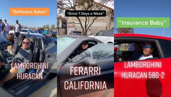Los videos virales de una estrella de TikTok que aborda a los dueños de lujosos autos para preguntarles qué hacen por la vida causa furor en las redes sociales. | Crédito: @itsdanielmac / TikTok.