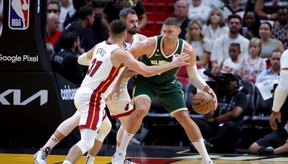 Miami Heat vs. Milwaukee Bucks se midieron por los Playoffs de la NBA (Foto: Getty Images).