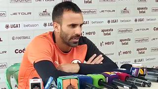 José Carvallo: “No podemos pensar en Alianza, sino en Alianza Atlético, porque es nuestro rival de turno”