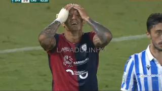 Se perdió el empate: Gianluca Lapadula falló penal a favor de Cagliari vs. Spal [VIDEO]
