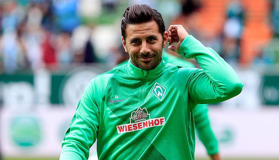 Claudio Pizarro juega su tercera etapa en Werder Bremen (Getty Images).