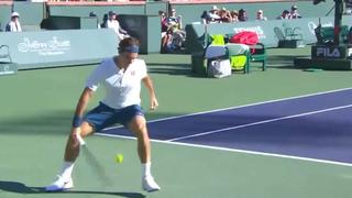 ¡Maestro! Mira la gran jugada que hizo Roger Federer en la final del Masters 1000 de Indian Wells [VIDEO]