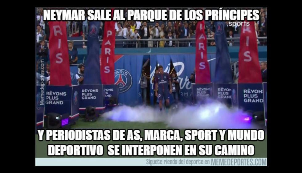 Los mejores memes que dejó la presentación de Neymar en el PSG. (Memedeportes)