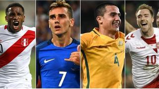 Los amistosos que disputarán Francia, Dinamarca y Australia, rivales de Perú en el Mundial