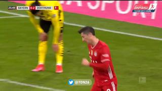 Lewandowski le puso emoción: anotó el gol para el 2-1 del Bayern vs. Dortmund [VIDEO]
