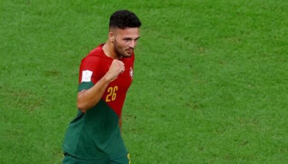 Gol de Goncalo Ramos para el 5-1 de Portugal vs. Suiza en Qatar 2022. (Foto: Reuters)