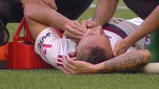 Fue llevado de emergencia al hospital: Rafinha sufrió hundimiento de cráneo en partido con Flamengo [VIDEO]