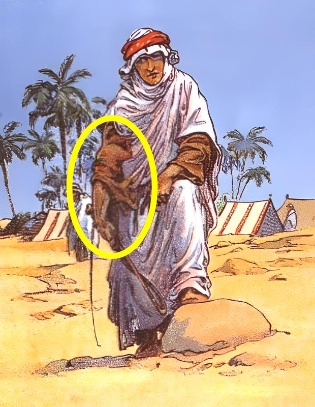 Bedouin visual challenge solution: here is the hidden camel.  (Photo: Cool.Guru)