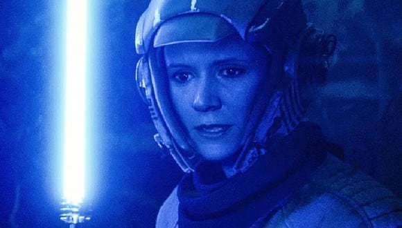 Leia rejuvenecida en la última película de Star Wars (Lucasfilm)