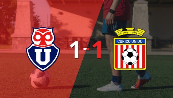 Universidad de Chile y Curicó Unido se reparten los puntos y empatan 1-1