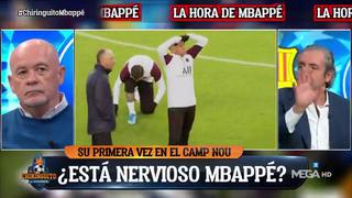Se puso nervioso: la reacción de Mbappé al pisar por primera vez el Camp Nou [VIDEO]