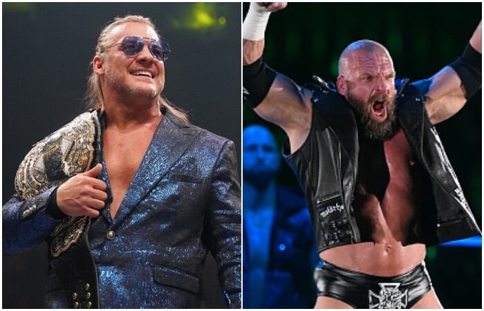 ¡Dejó de lado a AEW por un momento! Chris Jericho felicitó a Triple H por sus  25 años en WWE. (AEW/Getty)