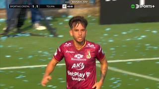 Llegó el descuento del Tolima: Facundo Boné puso el 1-1 ante Sporting Cristal [VIDEO]