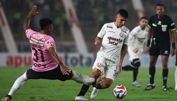 Piero Quispe fue titular en el duelo entre Universitario vs. Sport Boys. (Foto: Leonardo Fernández / @photo.gec)