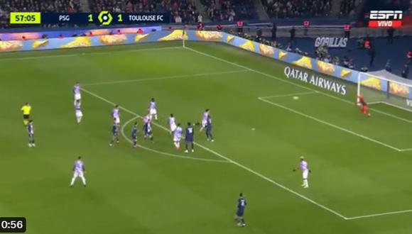 Lionel Messi ha sido el autor del gol del 2-1 en el partido entre PSG vs. Toulouse.