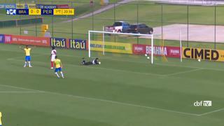 Perú no aguantó más: Maurício marcó el primer gol de Brasil en amistoso internacional Sub 20 [VIDEO]