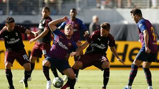 Caídas que duelen: Barcelona perdió 1-0 contra el AC Milan por la International Champions Cup 2018